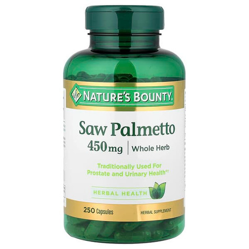 <img alt="Natures Bounty, Saw Palmetto, 450 mg, 250 Capsules" title="Natures Bounty, Saw Palmetto, 450 mg, 250 Capsules,074312446481"