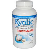 <img alt="Kyolic, Aged Garlic Extract, Circulation, Formula 106, 200 Capsules" title="Kyolic, Aged Garlic Extract, Circulation, Formula 106, 200 Capsules,023542106429"
