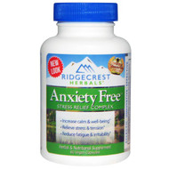 <img alt="RidgeCrest Herbals, Anxiety Free, Stress Relief Complex, 60 Vegan Caps" title="RidgeCrest Herbals, Anxiety Free, Stress Relief Complex, 60 Vegan Caps,355724003203"