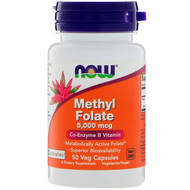 <img alt="Now Foods, Methyl Folate, 5,000 mcg, 50 Veg Capsules" title="Now Foods, Methyl Folate, 5,000 mcg, 50 Veg Capsules,733739005021"