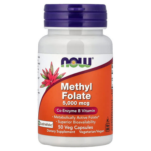 <img alt="NOW Foods, Methyl Folate, 5,000 mcg, 50 Veg Capsules" title="NOW Foods, Methyl Folate, 5,000 mcg, 50 Veg Capsules,733739005021"