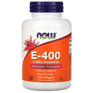 <img alt="Now Foods, Natural E-400, 250 Softgels" title="Now Foods, Natural E-400, 250 Softgels,733739008398"
