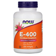 <img alt="Now Foods, Natural E-400 With Mixed Tocopherols, 250 Softgels" title="Now Foods, Natural E-400 With Mixed Tocopherols, 250 Softgels,733739008947"