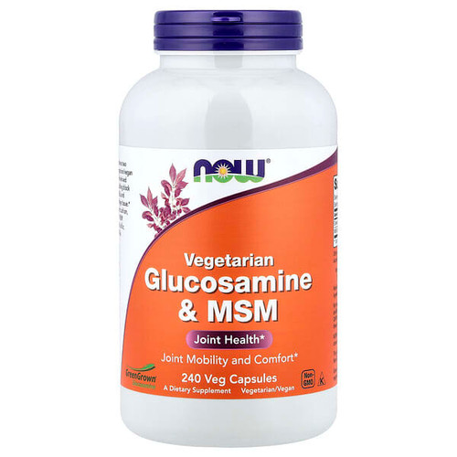 <img alt="NOW Foods, Vegetarian Glucosamine & MSM, 240 Veg Capsules" title="NOW Foods, Vegetarian Glucosamine & MSM, 240 Veg Capsules,733739031310"