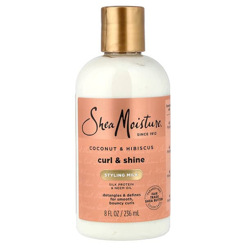<img alt="SheaMoisture, Curl & Shine, Styling Milk, Coconut & Hibiscus,  8 fl oz (236 ml)" title="SheaMoisture, Curl & Shine, Styling Milk, Coconut & Hibiscus,  8 fl oz (236 ml),764302290247"