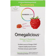 <img alt="Rainbow Light, Omegalicious, Omega-3 Gummies, Sour Raspberry, 30 Packets, 4 Gummies Each" title="Rainbow Light, Omegalicious, Omega-3 Gummies, Sour Raspberry, 30 Packets, 4 Gummies Each,021888120420"