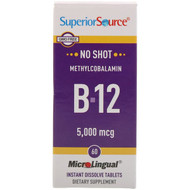 <img alt="Superior Source, Methylcobalamin B12, 5000 mcg, 60 MicroLingual Instant Dissolve Tablets" title="Superior Source, Methylcobalamin B12, 5000 mcg, 60 MicroLingual Instant Dissolve Tablets,076635907502"