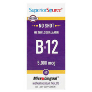 <img alt="Superior Source, Methylcobalamin B-12, 5,000 mcg, 60 MicroLingual Instant Dissolve Tablets" title="Superior Source, Methylcobalamin B-12, 5,000 mcg, 60 MicroLingual Instant Dissolve Tablets,076635907502"