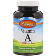 <img alt="Carlson Labs, Vitamin A, 25,000 IU, 300 Softgels" title="Carlson Labs, Vitamin A, 25,000 IU, 300 Softgels,088395011634"