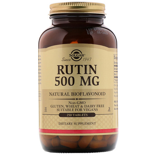<img alt="Solgar, Rutin, 500 mg, 250 Tablets" title="Solgar, Rutin, 500 mg, 250 Tablets,033984024625"