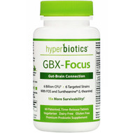 <img alt="Hyperbiotics, GBX-Focus, Gut-Brain Connection, 6 Billion CFU, 60 Patented Time-Release Tablets" title="Hyperbiotics, GBX-Focus, Gut-Brain Connection, 6 Billion CFU, 60 Patented Time-Release Tablets,9506000116679"