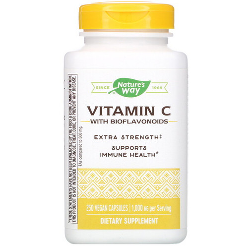 <img alt="Natures Way, Vitamin C with Bioflavonoids, 1,000 mg, 250 Veg. Capsules" title="Natures Way, Vitamin C with Bioflavonoids, 1,000 mg, 250 Veg. Capsules,033674154656"