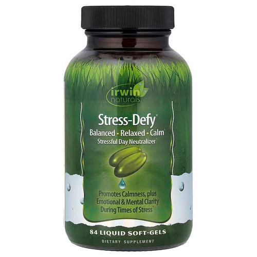 <img alt="Irwin Naturals, Stress-Defy, 84 Liquid Soft-Gels" title="Irwin Naturals, Stress-Defy, 84 Liquid Soft-Gels,710363568214"