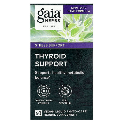 <img alt="Gaia Herbs, Thyroid Support, 60 Liquid Phyto-Caps" title="Gaia Herbs, Thyroid Support, 60 Liquid Phyto-Caps,751063399906"