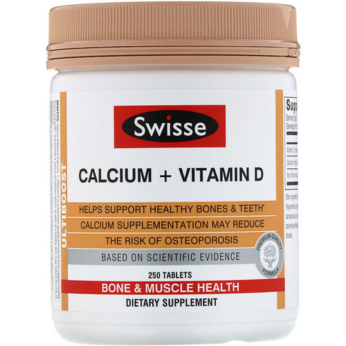 <img alt="Swisse, Ultiboost, Calcium + Vitamin D, 250 Tablets" title="Swisse, Ultiboost, Calcium + Vitamin D, 250 Tablets,850000148222"