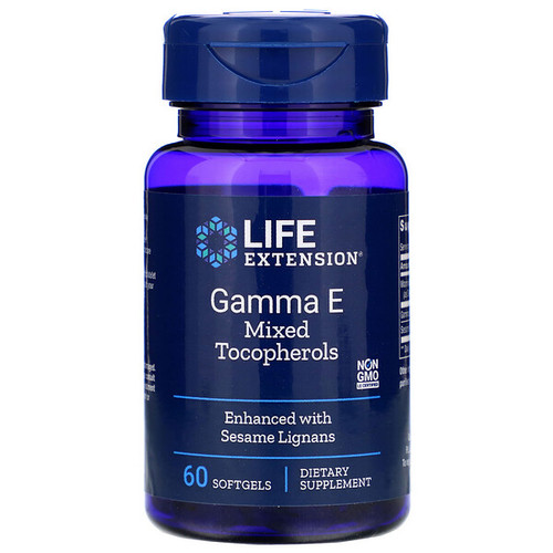 <img alt="Life Extension, Gamma E Mixed Tocopherols, 60 Softgels" title="Life Extension, Gamma E Mixed Tocopherols, 60 Softgels,737870207566"