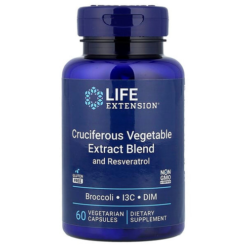 <img alt="Life Extension, Cruciferous Vegetable Extract Blend with Resveratrol, 60 Vegetarian Capsules" title="Life Extension, Cruciferous Vegetable Extract Blend with Resveratrol, 60 Vegetarian Capsules,737870146964"