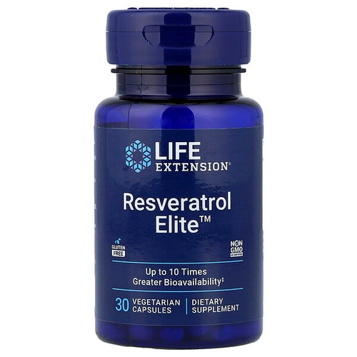 <img alt="Life Extension, Resveratrol Elite, 30 Vegetarian Capsules" title="Life Extension, Resveratrol Elite, 30 Vegetarian Capsules,737870221067"