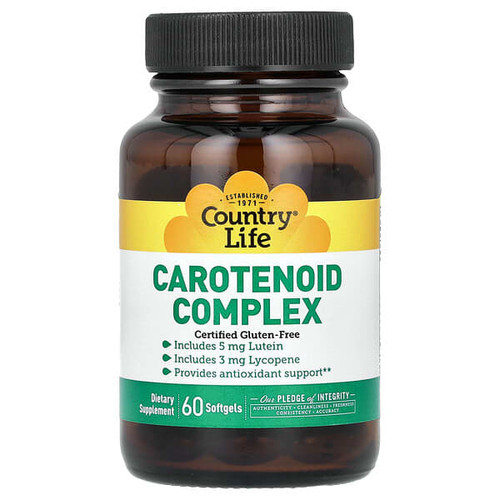 <img alt="Country Life, Carotenoid Complex, 60 Softgels" title="Country Life, Carotenoid Complex, 60 Softgels,015794056010"