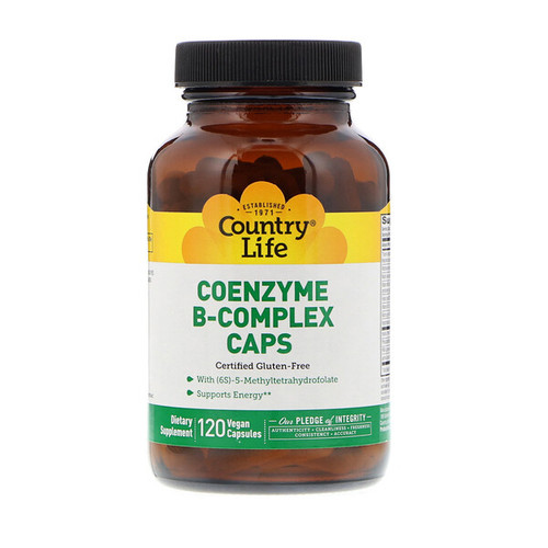 <img alt="Country Life, Coenzyme B-Complex Caps, 120 Vegan Capsules" title="Country Life, Coenzyme B-Complex Caps, 120 Vegan Capsules,015794064190"
