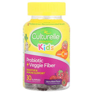 <img alt="Culturelle, Kids, Probiotic + Veggie Fiber Gummies, Berry Blast , 30 Gummies" title="Culturelle, Kids, Probiotic + Veggie Fiber Gummies, Berry Blast , 30 Gummies,049100400914"