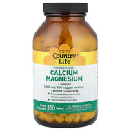 <img alt="Country Life, Target-Mins, Calcium-Magnesium Complex, 180 Tablets" title="Country Life, Target-Mins, Calcium-Magnesium Complex, 180 Tablets,015794024811"