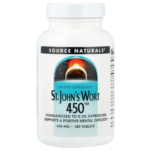 <img alt="Source Naturals, St. Johns Wort 450, 450 mg, 180 Tablets" title="Source Naturals, St. Johns Wort 450, 450 mg, 180 Tablets,021078011774"