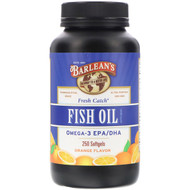 <img alt="Barleans, Fresh Catch, Fish Oil Supplement, Omega-3 EPA/DHA, Orange Flavor, 250 Softgels" title="Barleans, Fresh Catch, Fish Oil Supplement, Omega-3 EPA/DHA, Orange Flavor, 250 Softgels,705875610087"