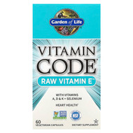<img alt="Garden of Life, Vitamin Code, RAW Vitamin E , 60 Vegetarian Capsules" title="Garden of Life, Vitamin Code, RAW Vitamin E , 60 Vegetarian Capsules,658010113779"