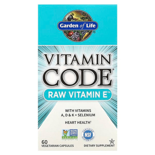 <img alt="Garden of Life, Vitamin Code, RAW Vitamin E , 60 Vegetarian Capsules" title="Garden of Life, Vitamin Code, RAW Vitamin E , 60 Vegetarian Capsules,658010113779"