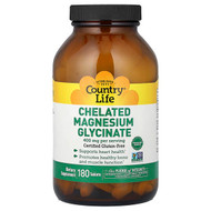 <img alt="Country Life, Chelated Magnesium Glycinate, 180 Tablets (133 mg per Tablet)" title="Country Life, Chelated Magnesium Glycinate, 180 Tablets (133 mg per Tablet),015794026815"