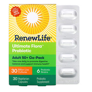 <img alt="Renew Life, Adult 50+, Ultimate Flora Probiotic, 30 Billion Live Cultures, 30 Vegetable Capsules" title="Renew Life, Adult 50+, Ultimate Flora Probiotic, 30 Billion Live Cultures, 30 Vegetable Capsules,631257156747"