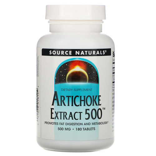 <img alt="Source Naturals, Artichoke Extract 500, 180 Tablets" title="Source Naturals, Artichoke Extract 500, 180 Tablets,021078018124"