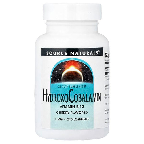 <img alt="Source Naturals, HydroxoCobalamin, Cherry, 1 mg, 240 Lozenge" title="Source Naturals, HydroxoCobalamin, Cherry, 1 mg, 240 Lozenge,021078026563"