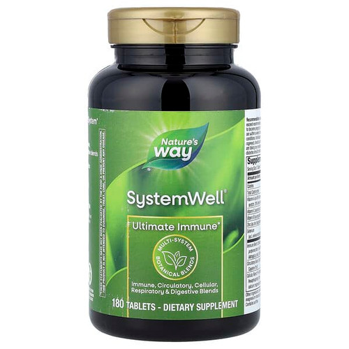 <img alt="Natures Way, System Well, Ultimate Immune, 180 Tablets" title="Natures Way, System Well, Ultimate Immune, 180 Tablets,033674150498"