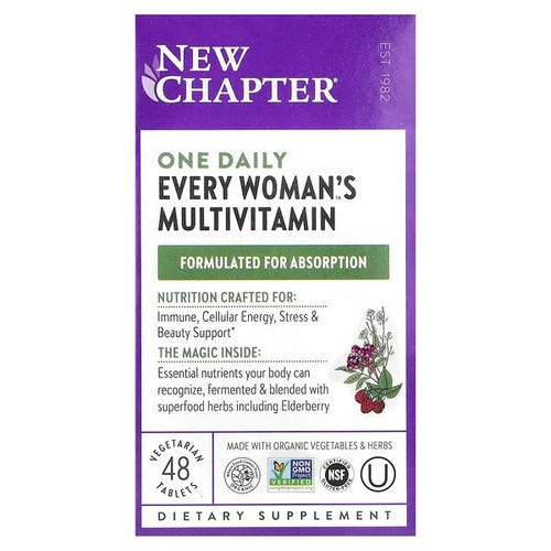 <img alt="New Chapter, One Daily Every Womans Multivitamin, 48 Vegetarian Tablets" title="New Chapter, One Daily Every Womans Multivitamin, 48 Vegetarian Tablets,727783003072"