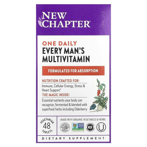 <img alt="New Chapter, One Daily Every Mans Multivitamin, 48 Vegetarian Tablets" title="New Chapter, One Daily Every Mans Multivitamin, 48 Vegetarian Tablets,727783003270"