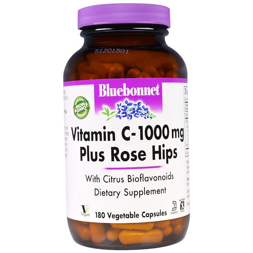 <img alt="Bluebonnet Nutrition, Vitamin C - 1000 mg Plus Rose Hips, 180 Veggie Caps" title="Bluebonnet Nutrition, Vitamin C - 1000 mg Plus Rose Hips, 180 Veggie Caps,743715005754"