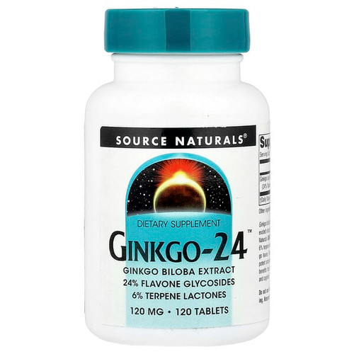 <img alt="Source Naturals, Ginkgo-24, 120 mg, 120 Tablets" title="Source Naturals, Ginkgo-24, 120 mg, 120 Tablets,021078002239"