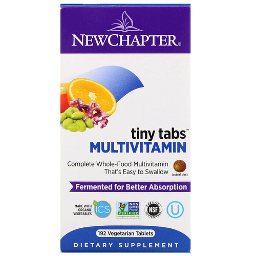 <img alt="New Chapter, Multivitamin Tiny Tabs, Whole-Food Cultured Multivitamin, 192 Tablets" title="New Chapter, Multivitamin Tiny Tabs, Whole-Food Cultured Multivitamin, 192 Tablets,727783003621"