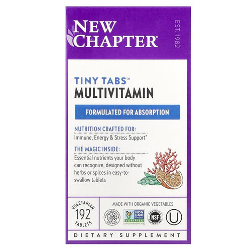 <img alt="New Chapter, Tiny Tabs Multivitamin, 192 Vegetarian Tablets" title="New Chapter, Tiny Tabs Multivitamin, 192 Vegetarian Tablets,727783003621"