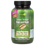 <img alt="Irwin Naturals, Longer, Stronger Hair and Nails, 120 Liquid Soft-Gels" title="Irwin Naturals, Longer, Stronger Hair and Nails, 120 Liquid Soft-Gels,710363581343"