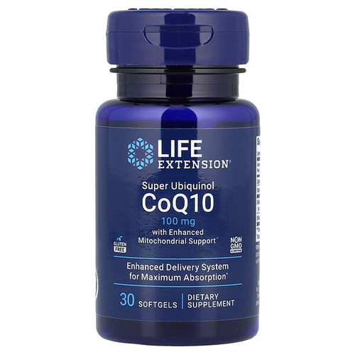 <img alt="Life Extension, Super Ubiquinol CoQ10 with Enhanced Mitochondrial Support, 100 mg, 30 Softgels" title="Life Extension, Super Ubiquinol CoQ10 with Enhanced Mitochondrial Support, 100 mg, 30 Softgels,737870143734"