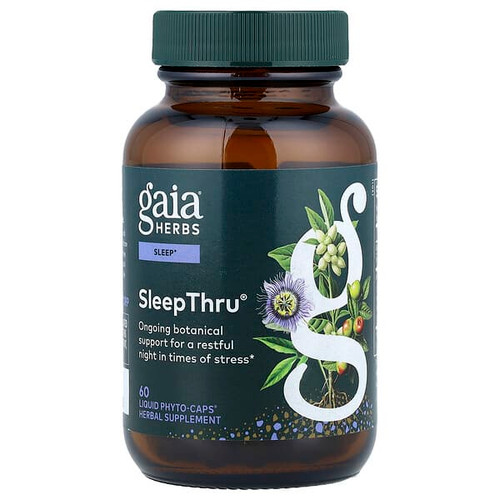 <img alt="Gaia Herbs, SleepThru, 60 Liquid Phyto-Caps" title="Gaia Herbs, SleepThru, 60 Liquid Phyto-Caps,751063145763"