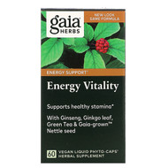 <img alt="Gaia Herbs, Energy Vitality, 60 Vegetarian Liquid Phyto-Caps" title="Gaia Herbs, Energy Vitality, 60 Vegetarian Liquid Phyto-Caps,751063398503"