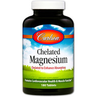 <img alt="Carlson Labs, Chelated Magnesium, 180 Tablets" title="Carlson Labs, Chelated Magnesium, 180 Tablets,088395056123"