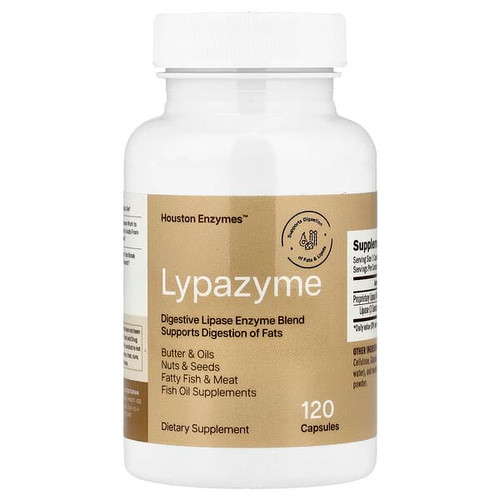 <img alt="Houston Enzymes, Lypazyme, 120 Capsules" title="Houston Enzymes, Lypazyme, 120 Capsules,898631000427"