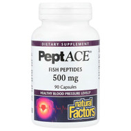 <img alt="Natural Factors, PeptACE, Fish Peptides, 500 mg, 90 Capsules" title="Natural Factors, PeptACE, Fish Peptides, 500 mg, 90 Capsules,068958020853"