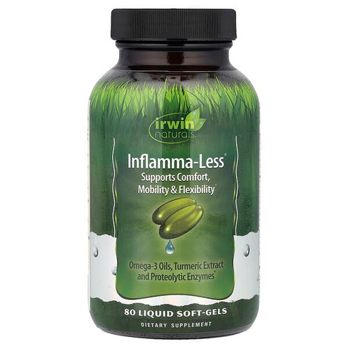 <img alt="Irwin Naturals, Inflamma-Less, 80 Liquid Soft-Gels" title="Irwin Naturals, Inflamma-Less, 80 Liquid Soft-Gels,710363568191"