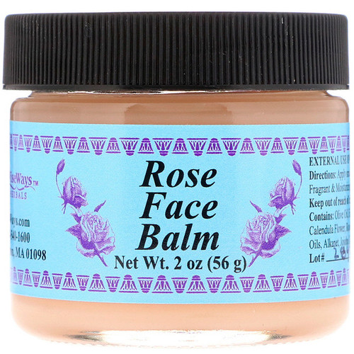 <img alt="WiseWays Herbals, LLC, Rose Face Balm, 2 oz (56 g)" title="WiseWays Herbals, LLC, Rose Face Balm, 2 oz (56 g),727101400705"